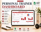 Ultimate Personal Trainer Client Tracker | Fitness Spreadsheet | Google Sheets Client Management | Trainer Planner & Invoice Template