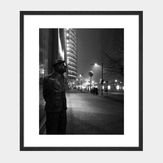 Berlin Photography Print,Black And White Night Photography,Photography Prints,Street Photography,Berlin Photography,Black And White Wall Art