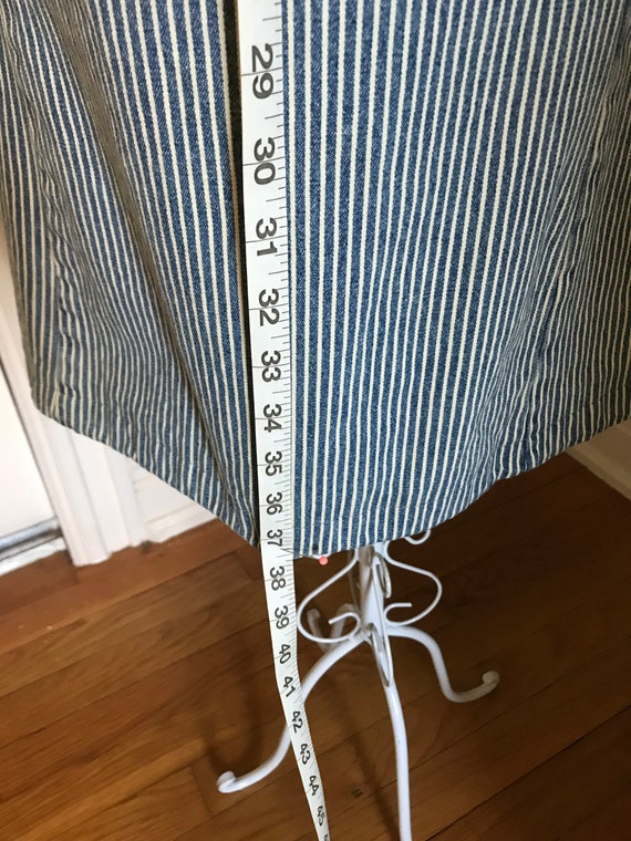 Vintage Denim Jeanology Dress Striped Fitted  Jean - image 5