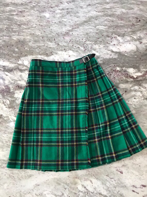 Vintage Irish Scottish Kilt Children’s Size 7-8 G… - image 8