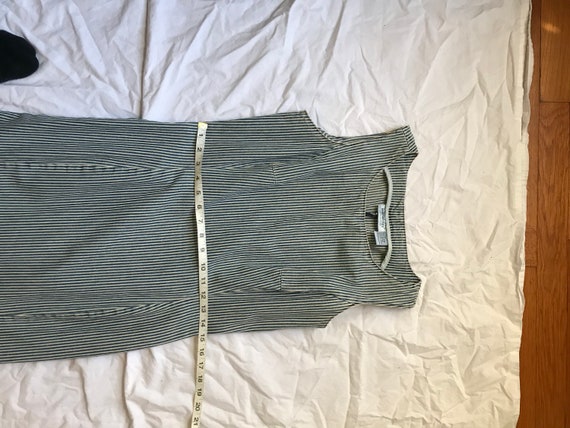 Vintage Denim Jeanology Dress Striped Fitted  Jean - image 8