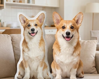 Almohada personalizada con retrato de mascota, almohada para perros, regalo personalizado para mascotas, peluche personalizado para perros, regalo conmemorativo para mascotas, almohada con forma, regalo para amantes de las mascotas