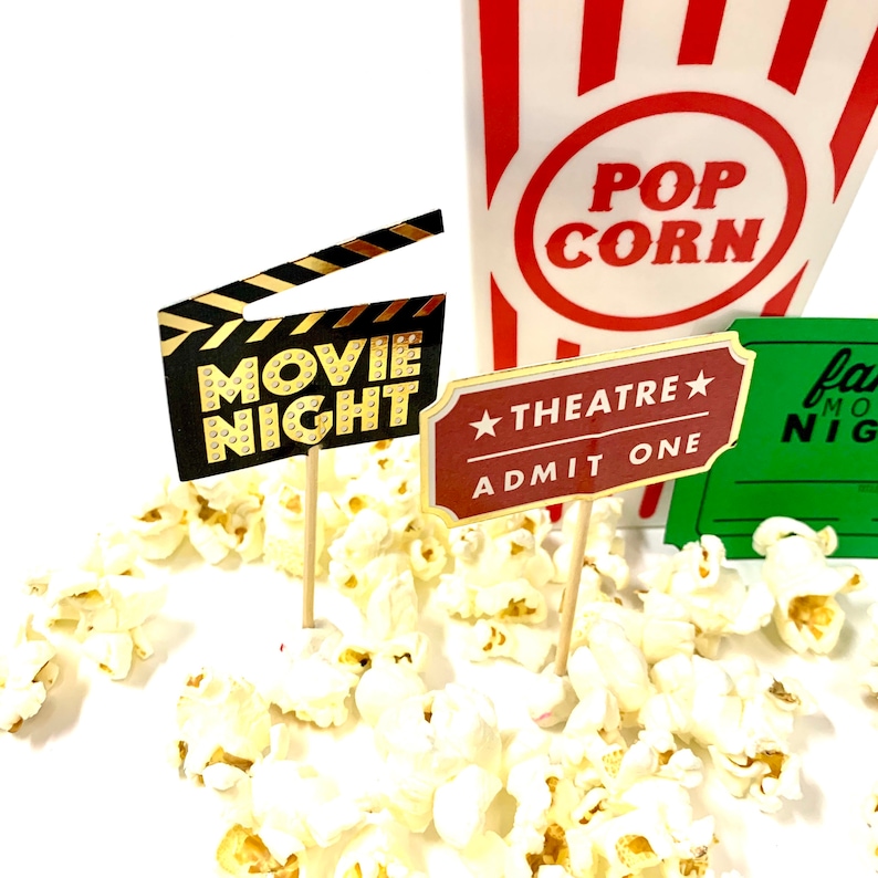 Family Movie Night Props for Elf or Doll Etsy