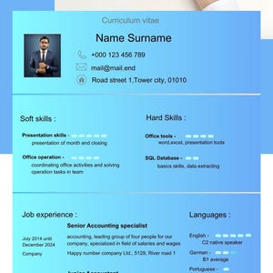 Plantillas de Canva, Descarga digital, Currículum vitae, Carta de presentación, Carta motivacional, Plantilla de CV