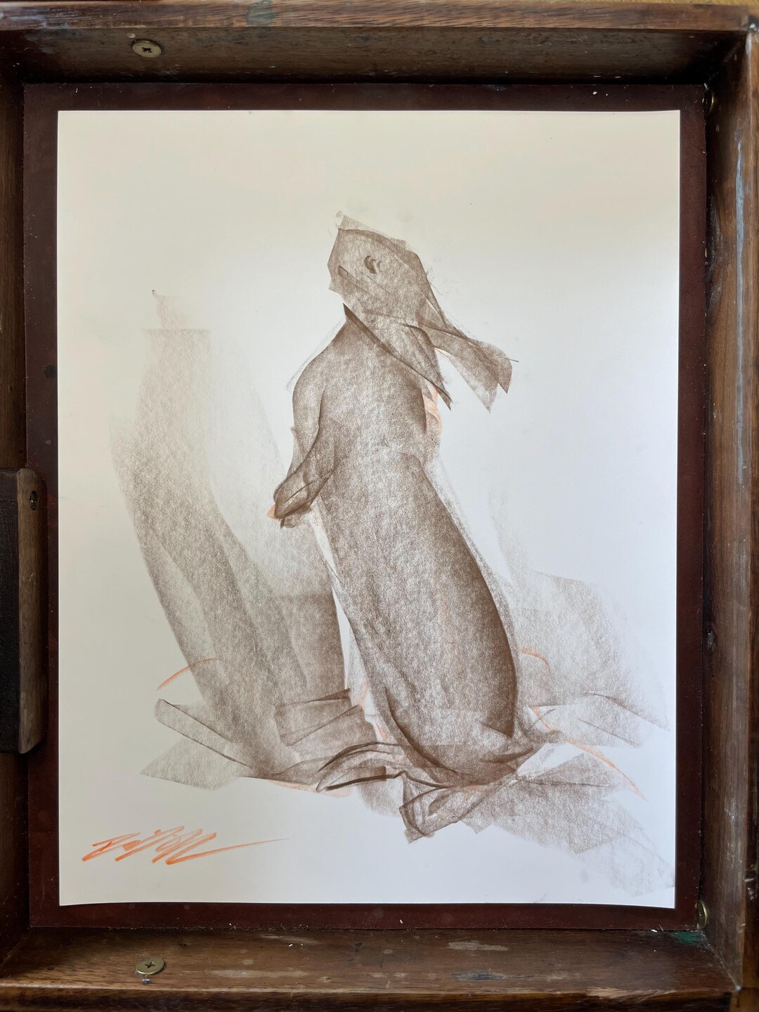 Rabbit Charcoal Drawing (original, Signed) - Etsy