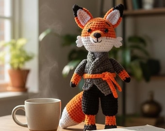 Guia em PDF para Padrão de Crochê Amigurumi de Raposa - Animal da Floresta