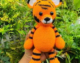 Padrão de crochê Amigurumi de Tigre: Brinquedo de Animal da Selva (PDF)