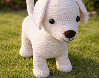 Padrão de crochê Amigurumi de Cachorrinho: Cachorro em Pé + Bônus (Download em PDF)
