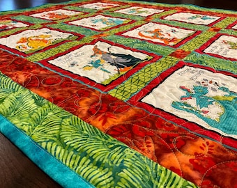 Baby Quilt - Dragons - Homemade