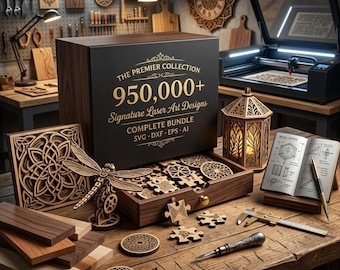 Megabundel van 950.000+ 3D-lasergesneden ontwerpen | SVG dxf AI cdr-bestanden | CNC-ontwerpen