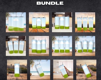 Canva-mockupbundel voor beker: 20 oz skinny bekersjabloon (digitale download)