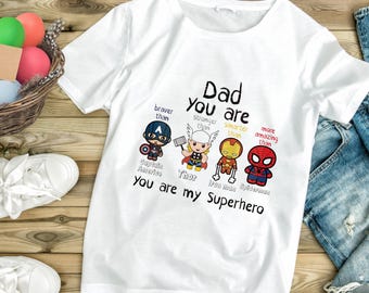 Dad Superhero PNG-bundel | Papa, je bent mijn superheld, png | Vaderdag-png | Dad Bank png | Shirtontwerp vader | Cadeau voor vader Sublimatie