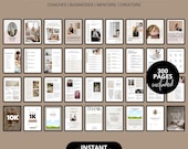 300-Page Canva E-book Template: Course Workbook, Lead Magnet (A4 & US Letter Sizes)