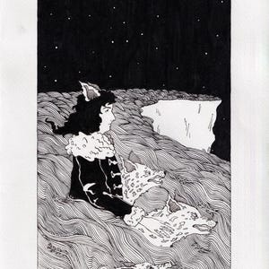 Lupus A4 ink print