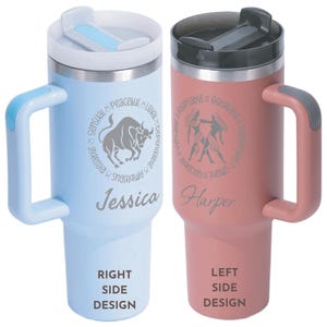 Personalized Zodiac Tumbler: Engraved Stainless Steel Astrology Gift