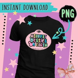 Happiest Besties On Earth, Magical Cruise, png, sublimation, dtf