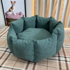 Anti-Scratch Velour Pet Bed: Waterproof Dog & Cat Pillow