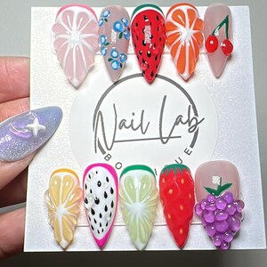 Press-On Nails - CUTIE FRUITIE