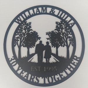 Wrought Iron Anniversary Wall Hanging: Elegant Home & Outdoor Decor