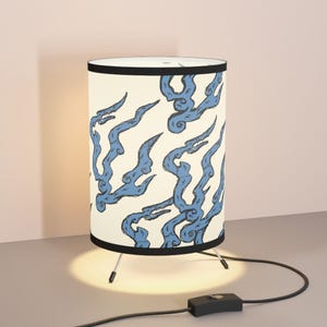 Bohemian Tripod Lamp, Coastal Decor, Unique Lighting, Bedroom or Living Room Pendant, Perfect for Home Gift