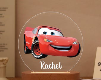 Custom Car Light, Racing Gift, Baby Gift, Custom Girls Boys Night Light, Cars Night Lamp, Nursery Decor, Night Light Gift, Car Bedroom Light