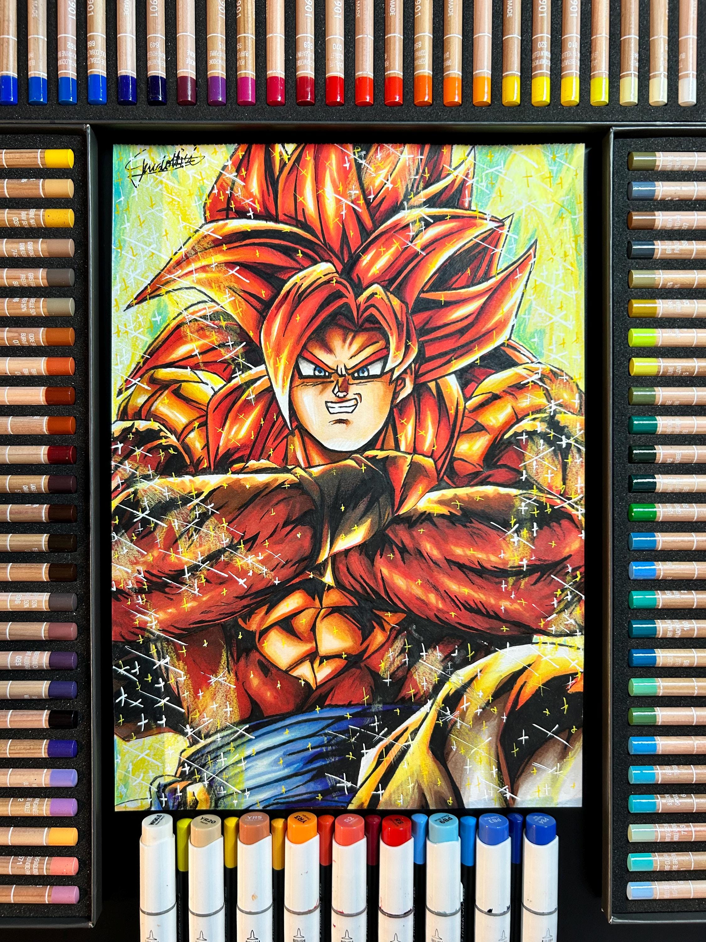 ゴジータ SSJ 4 - ファインアート印刷 - 滑らかなマット仕上げ紙（各種