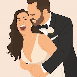 Minimalist Faceless Portrait Illustration, Faceless Portrait, Couple Custom Portrait, Engagement Drawing, Digital Art, Digital Portrait