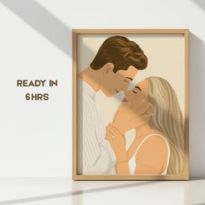 Faceless Portrait, Custom Illustration, Photo Illustration, Personalised Photo, Personalised Portrait, Boyfriend Gift, Girlfriend Gift
