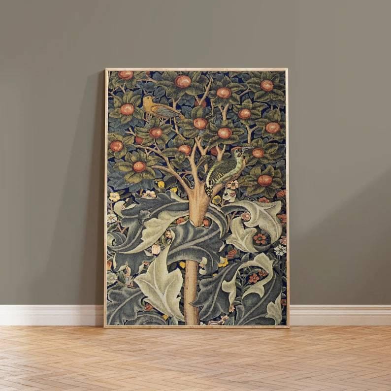 William Morris Print, Tree of Life Wall Art, Vintage Tapestry Poster ...