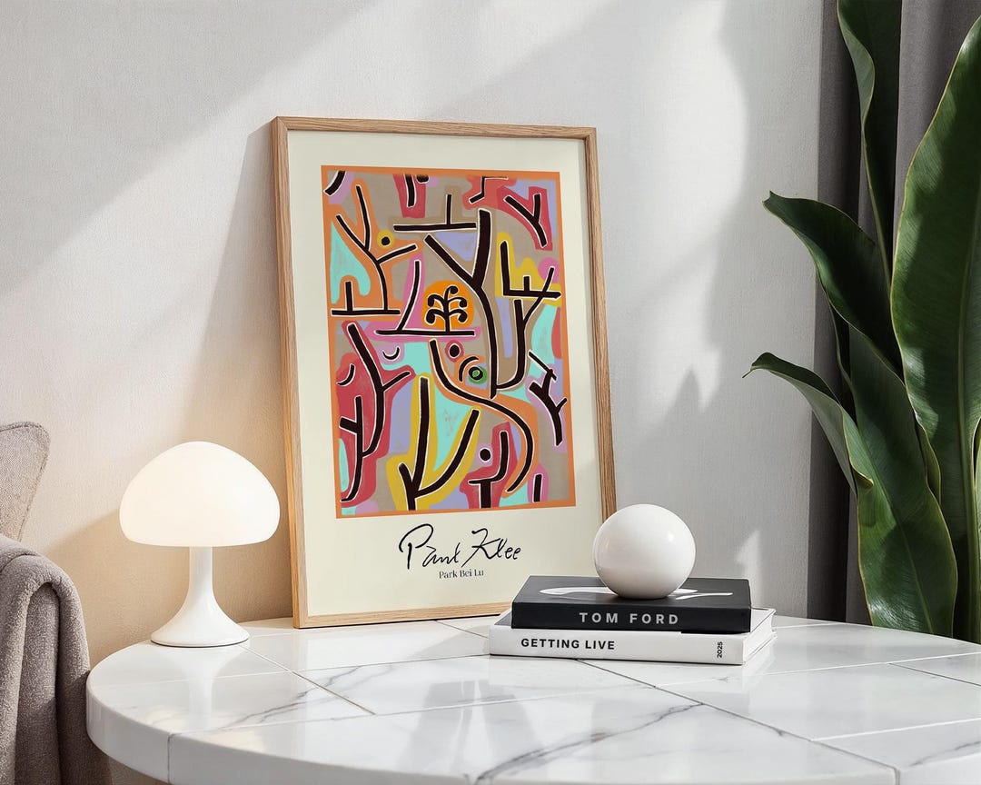 Paul Klee 'park Bei Lu' Abstract Art Print: Modern Home Decor - Etsy