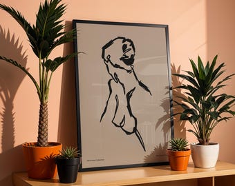 Abstract Woman Portrait Poster: Colorful Modern Art Print