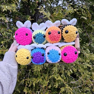 PRIDE LGBTQ+ Bee Crochet Plushie | Les-bee-an | Handmade by Queer Artist!