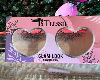 Natural Hair Lashes, Glam Look