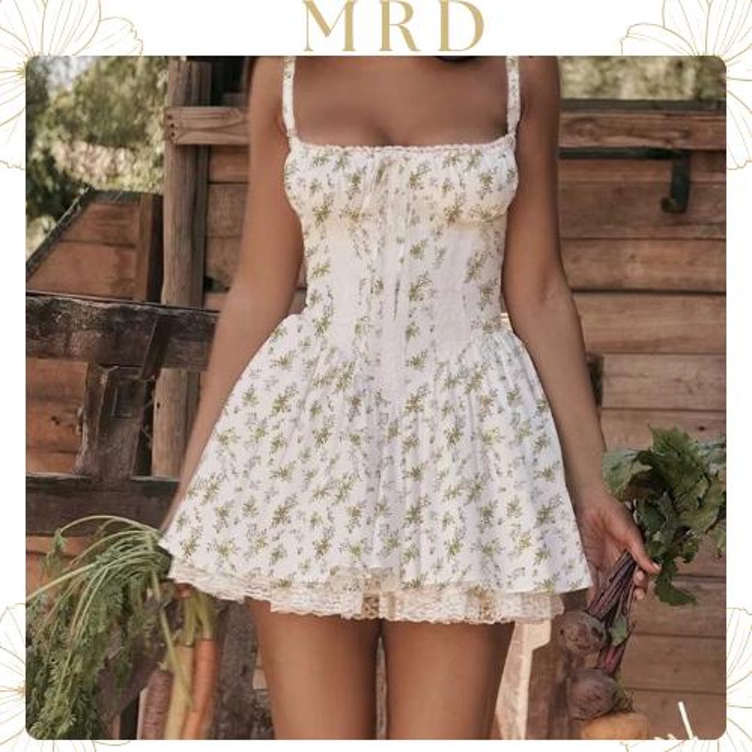 Celeste Cottagecore Floral Mini Dress