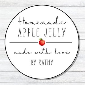 Custom Jam Labels for Canning | Personalized Mason Jar Stickers | Pantry Labels for Homemade Jam, Jelly, Preserves | Labels for Gifts