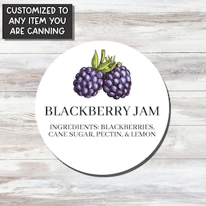 Custom Canning Labels for Jam, Customized Labels Cute Personalized Labels