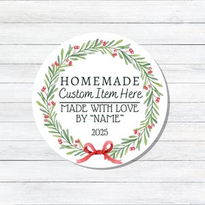 Custom Jam Labels for Canning | Personalized Mason Jar Stickers | Pantry Labels for Homemade Jam, Jelly, Preserves | Labels for Gifts
