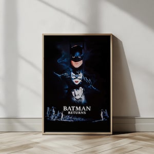 Dark Comic Noir Poster – Retro Superhero Wall Art for Fans of Mystery, Action, and 90s Pop Culture Decor