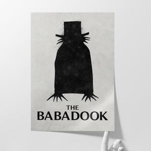 Póster de Monstruo de Sombras Escalofriantes: Arte mural minimalista de terror para fanáticos de películas de terror y amantes de Halloween