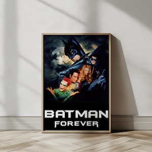 Bold Superhero Wall Poster – Retro Action Art Print for Comic Fans and 90s Movie Collectors