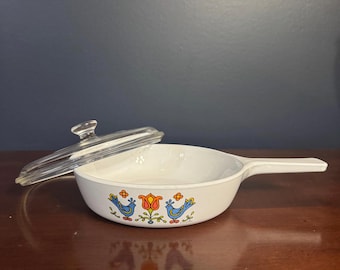 Corning Ware Country Festival Menuette Skillet 1975