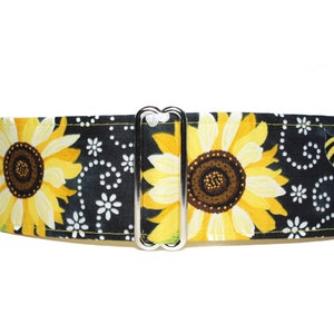 Fall Martingale Dog Collar, Sunflower Martingale Collar, Fall Dog Collar, Extra Large Martingale Collars Martingale 2 Inch