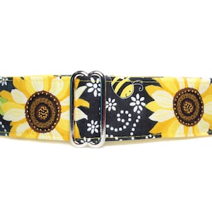 Fall Martingale Dog Collar, Sunflower Martingale Collar, Fall Dog Collar, Extra Large Martingale Collars Martingale 1.5 Inch