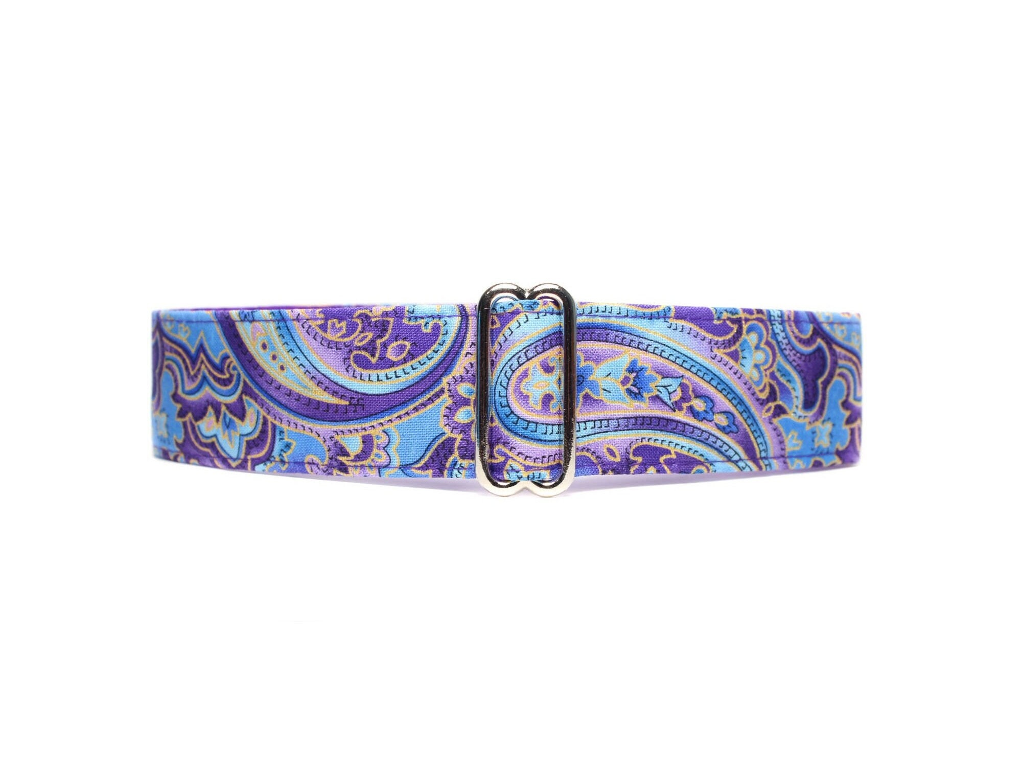 Purple Paisley Martingale Collar Paisley Martingale Dog Collar Purple Dog Collar Extra Large Etsy