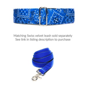Matching Swiss velvet leash sold separately. See link in listing description to purchase.
