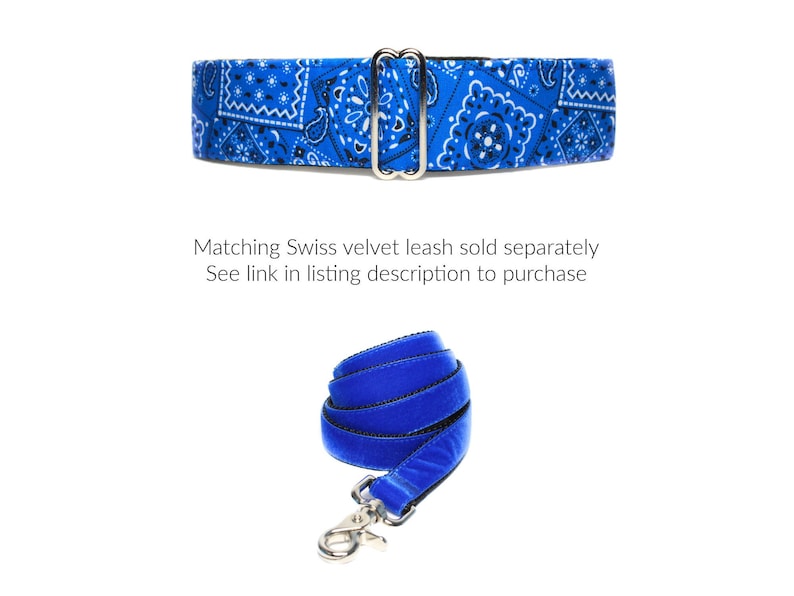 Matching Swiss velvet leash sold separately. See link in listing description to purchase.