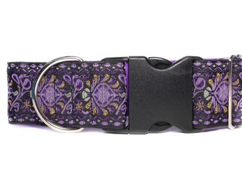 2" Dog Collar, Purple Dog Collar, Extra Wide Dog Collar, Dog Collar for Large Dogs, Huggable Hound Dog Collars,