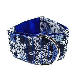Christmas Martingale Dog Collar, Snowflake Martingale Collar, Christmas Dog Collar, Snowflake Dog Collar image 4