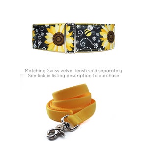 Fall Martingale Dog Collar, Sunflower Martingale Collar, Fall Dog Collar, Extra Large Martingale Collars image 4