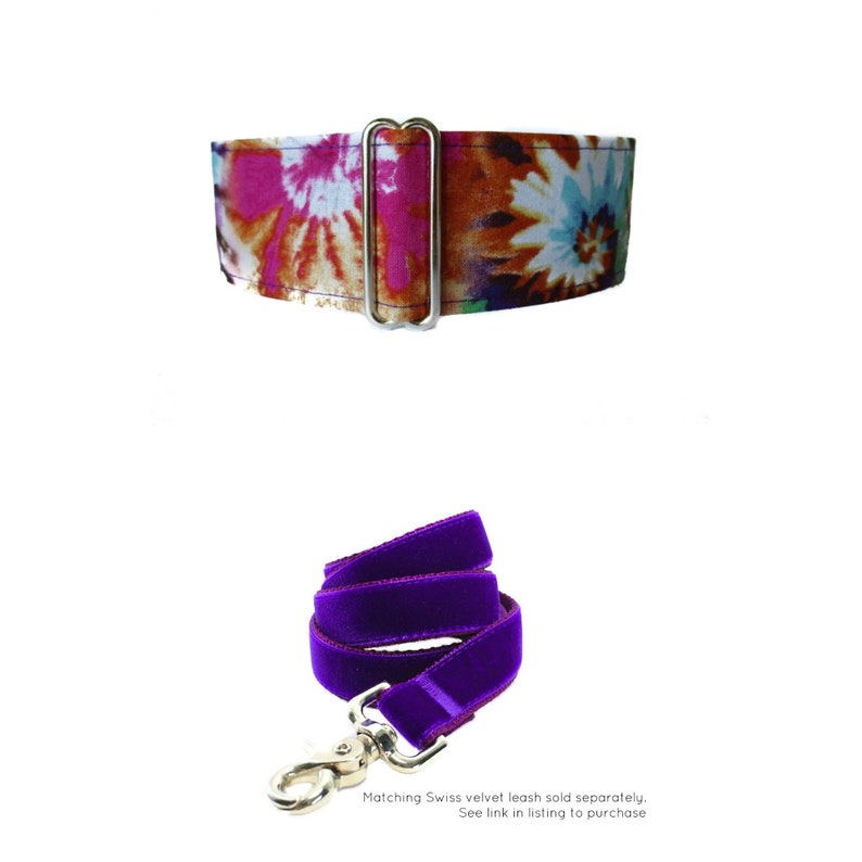 Tie Dye Martingale Collar 2 Inch Dog Collar Tie Dye Dog Etsy